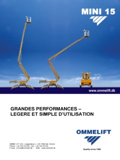 Omme Lift Mini 15 EXJ Specifications