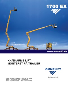 Omme Lift 1700 EXB Specifications