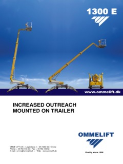 Omme Lift 1300 EB Specifications