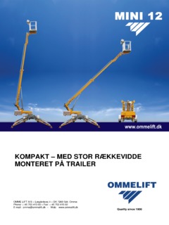 Omme Lift Mini 12 EJ Specifications