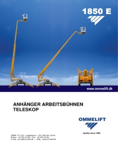 Omme Lift 1850 EBD Specifications