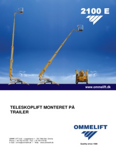 Omme Lift 2100 EBD Specifications