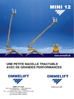 Omme Lift Mini 12 EJ Specifications