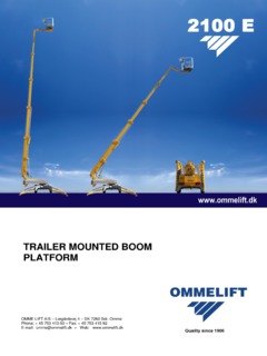 Omme Lift 2100 EBD Specifications