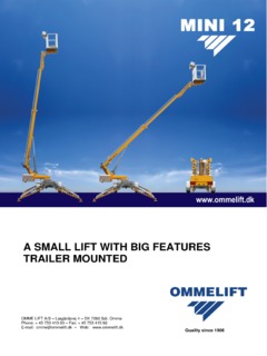 Omme Lift Mini 12 EJ Specifications