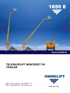 Omme Lift 1850 EBD Specifications