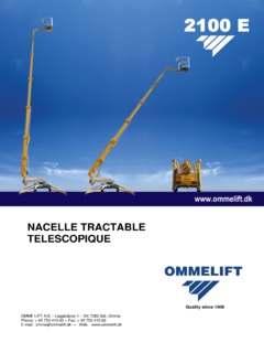 Omme Lift 2100 EBD Specifications