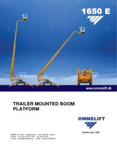 Omme Lift 1650 EBD Specifications