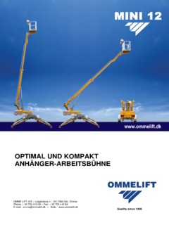Omme Lift Mini 12 EJ Specifications