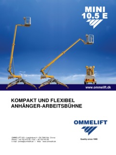 Omme Lift Mini 10.5 E Specifications