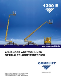 Omme Lift 1300 EB Specifications