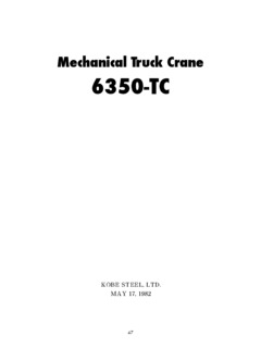 P&H Kobelco 6350-TC Specifications