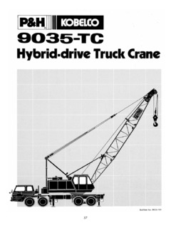 P&H Kobelco 9035-TC Specifications