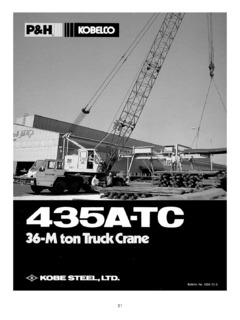 P&H Kobelco 435A-TC Specifications