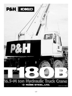 P&H Kobelco T180B Specifications