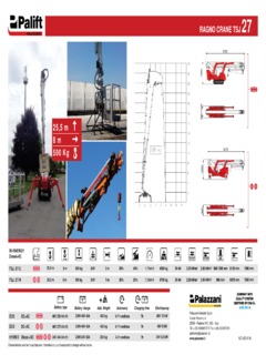 Palazzani TSJ 27/R Specifications