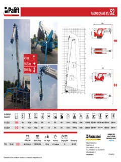 Palazzani XTJ 52/R Specifications