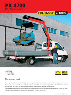 Palfinger PK 4200 Performance C Specifications
