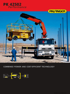 Palfinger PK 42502 Performance Specifications