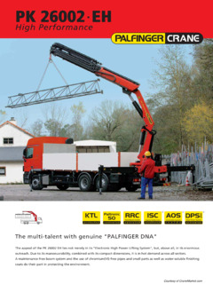 Palfinger PK 26002 EH High Performance G Specifications
