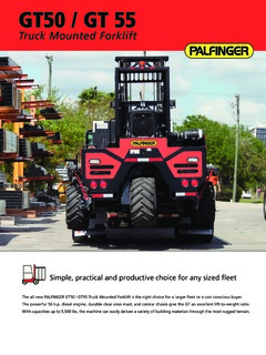 Palfinger GT55 Specifications