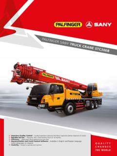 Sany Palfinger STC300B Specifications