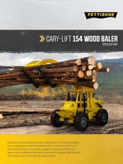 Pettibone 154 Wood Baler Specifications