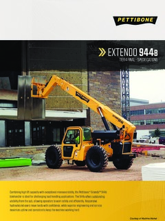 Pettibone EXTENDO 944B Specifications