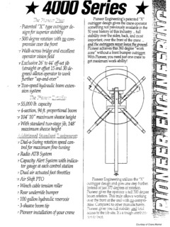 Pioneer 4000 Specifications