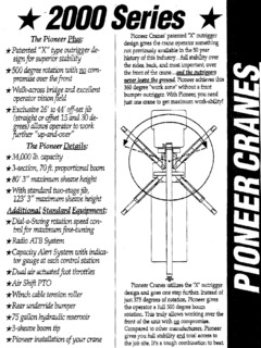 Pioneer 2000 Specifications