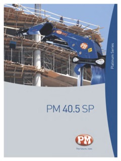 PM 40525 SP + J815.20 Specifications