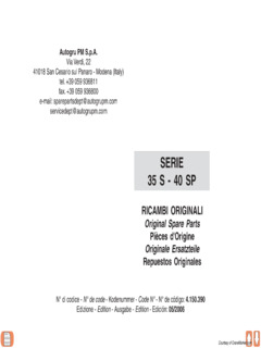 PM 40 SP Specifications