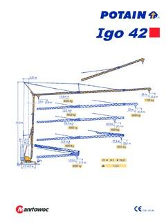 Potain Igo 42 Specifications