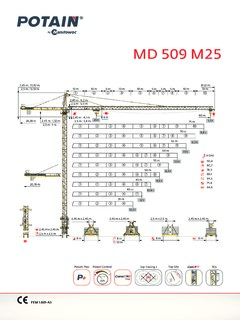 Potain MD 509 M25 Specifications