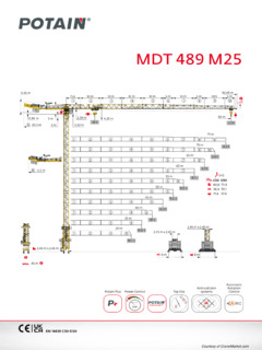 Potain MDT 489 M25 Specifications