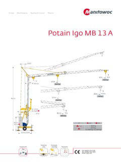 Potain Igo MB 13 A Specifications