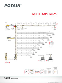 Potain MDT 489 M25 Specifications