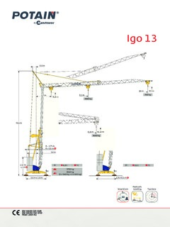 Potain Igo 13 Specifications