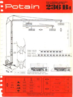 Potain GMR 236 B1 Specifications