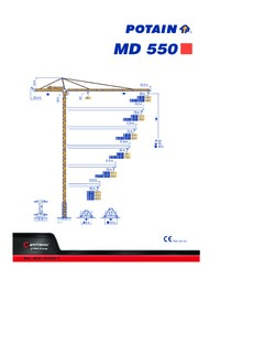 Potain MD 550 Specifications