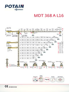 Potain MDT 368 A L16 Specifications