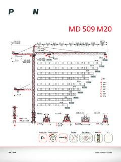 Potain MD 509 M20 Specifications
