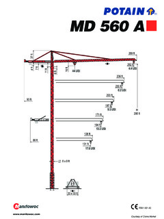 Potain MD 560 A Specifications