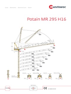 Potain MR 295 H16 Specifications