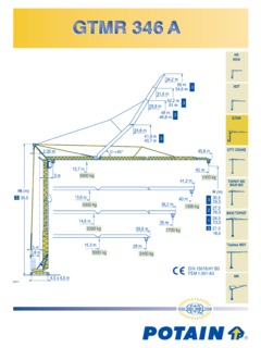 Potain GTMR 346 A Specifications