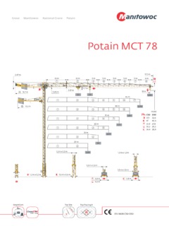 Potain MCT 78 Specifications