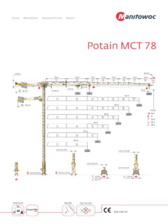 Potain MCT 78 Specifications
