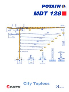 Potain MDT 128 Specifications