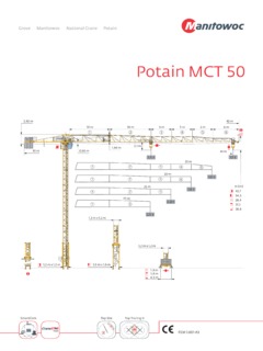 Potain MCT 50 Specifications