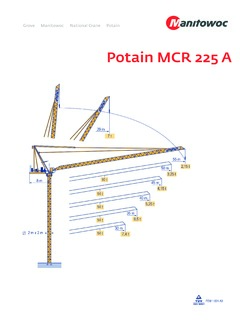 Potain MCR 225 A Specifications